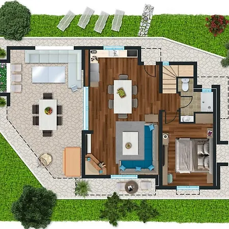 Anemone With Outdoor Hot Tub, Sani Luxury Collection